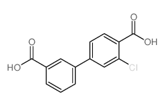4-(3-Carboxyphenyl)-2-chlorobenzoic acid - Chemical structure and product image