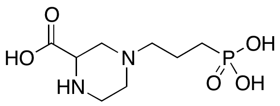 (+)-3-(2-Carboxypiperazin-4-yl)-propyl-1-phosphoric Acid - Chemical structure and product image
