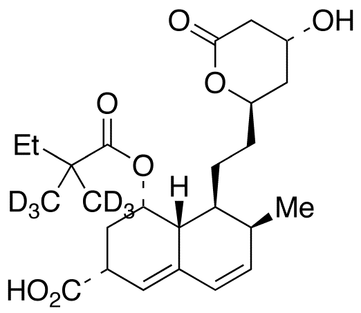 6’-Carboxy Simvastatin-d6 - Chemical structure and product image