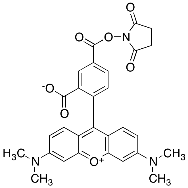 5-Carboxytetramethylrhodamine Succinimidyl Ester - Chemical structure and product image