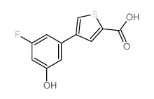 5-(2-Carboxythiophene-4-yl)-3-fluorophenol - Chemical structure and product image