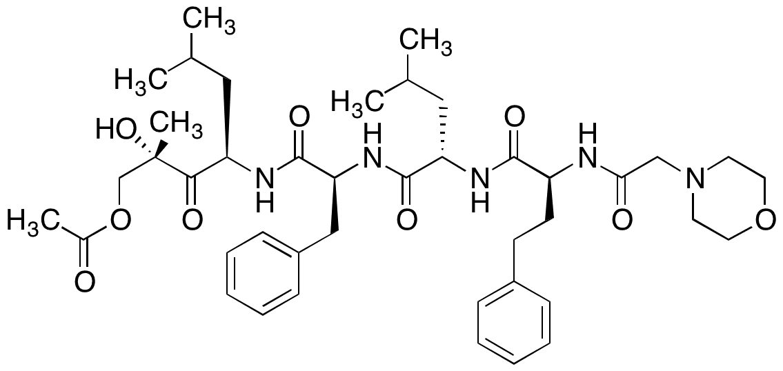 Carfilzomib (2S,4R)-1,2-Hydroxy-O-acetate - Chemical structure and product image