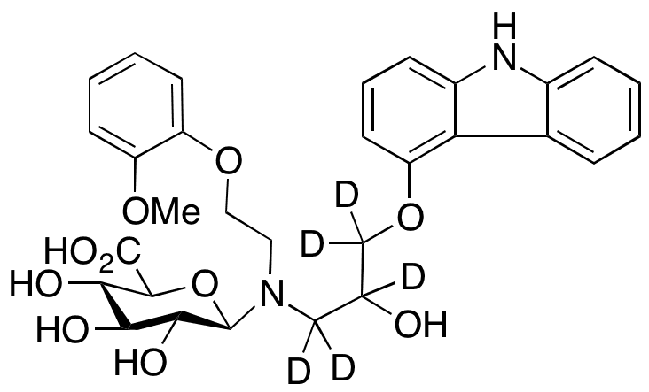 Carvedilol-d5 N’-β-D-Glucuronide - Chemical structure and product image