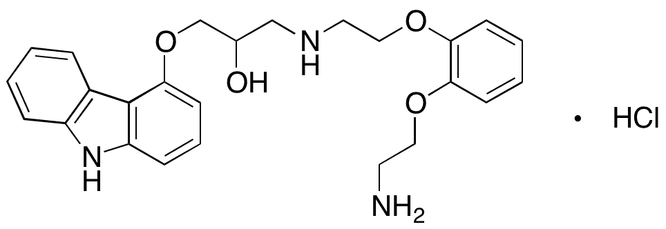 Carvedilol Monoalkylpyrocatechol Hydrochloride - Chemical structure and product image