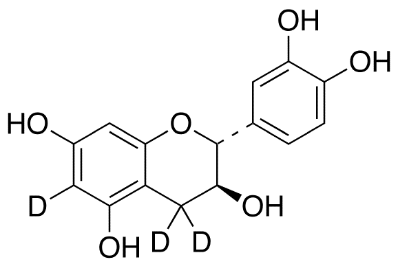 (+)-Catechin-d3 - Chemical structure and product image