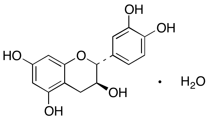 (+)-Catechin Monohydrate - Chemical structure and product image