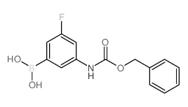 3-(Cbz-Amino)-5-fluorophenylboronic acid - Chemical structure and product image
