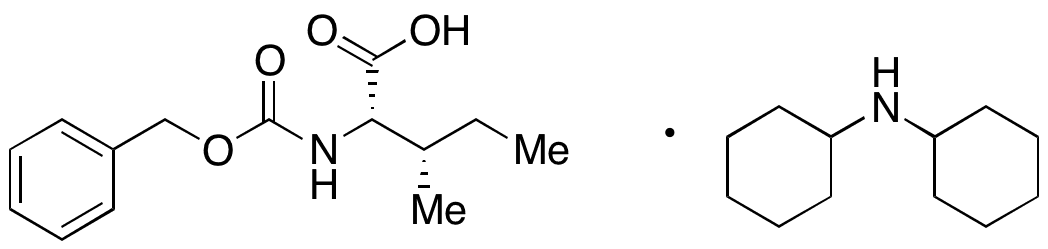 N-Cbz-L-isoleucine Dicyclohexylamine Salt - Chemical structure and product image