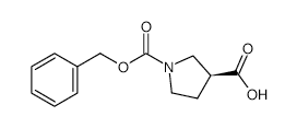 (S)-1-Cbz-pyrrolidine-3-carboxylic acid - Chemical structure and product image