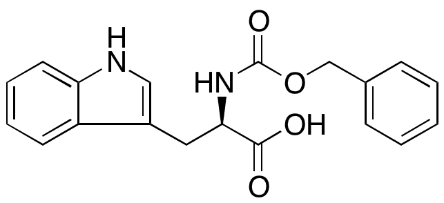 Nα-Cbz-D-tryptophan - Chemical structure and product image