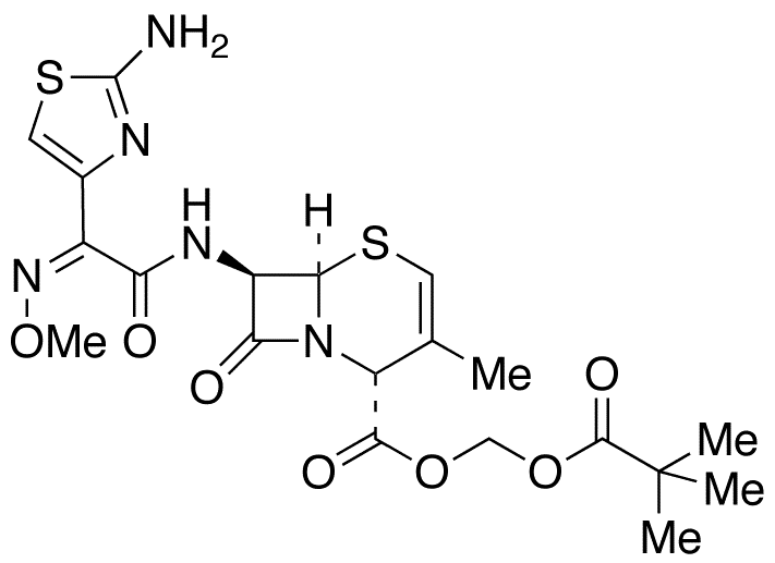 delta 2-Cefetamet Pivoxil (Contain 20% Cefetamet Pivoxil) - Chemical structure and product image