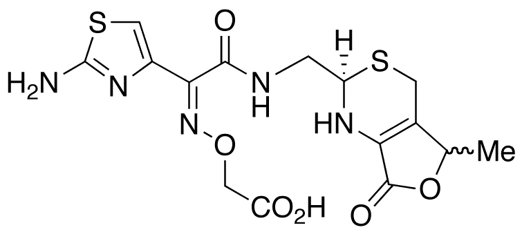 Cefixime EP Impurity B Acetic Acid Salt - Chemical structure and product image