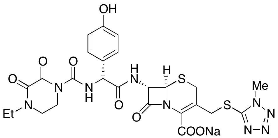 (6R 7S)-Cefoperazone Sodium Salt - Chemical structure and product image