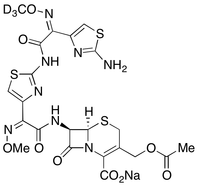 Cefotaxime Sodium Impurity G-d3 - Chemical structure and product image