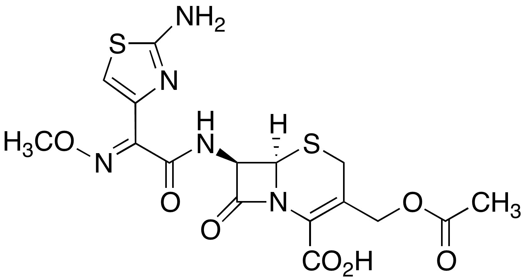 (E)-Cefotaxime - Chemical structure and product image