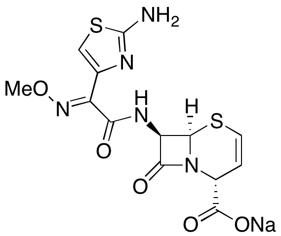 Delta 2-Ceftizoxime Sodium Salt (Mixture of Diastereomers) - Chemical structure and product image