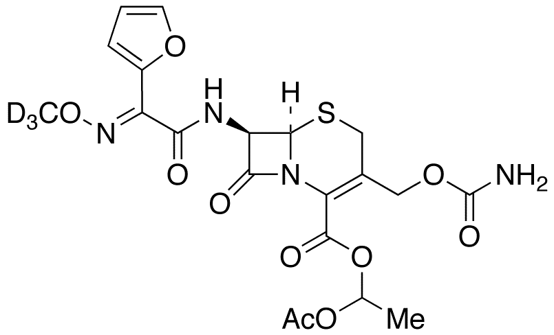 (E)-Cefuroxime-d3 Axetil - Chemical structure and product image