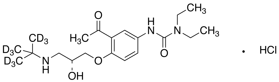 (R)-(+)-Celiprolol-d9 Hydrochloride - Chemical structure and product image