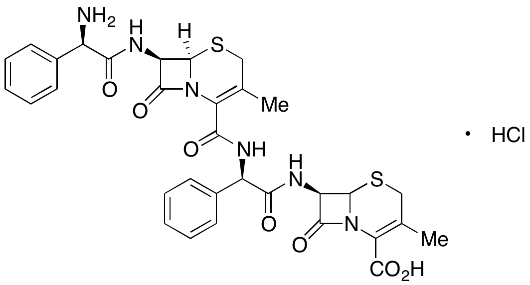 Cephalexin Dimer Hydrochloride - Chemical structure and product image