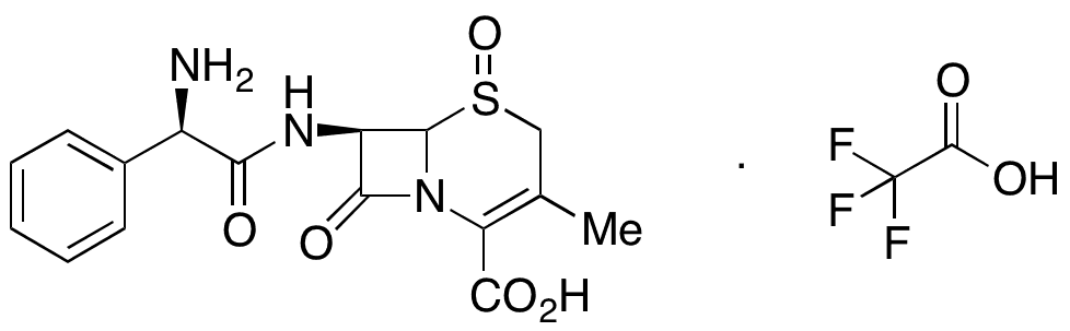 Cephalexin Sulfoxide Trifluoroacetic Acid Salt - Chemical structure and product image