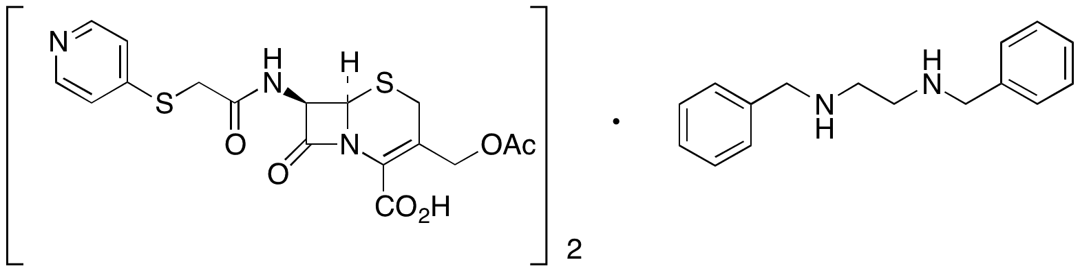 Cephapirin Benzathine - Chemical structure and product image