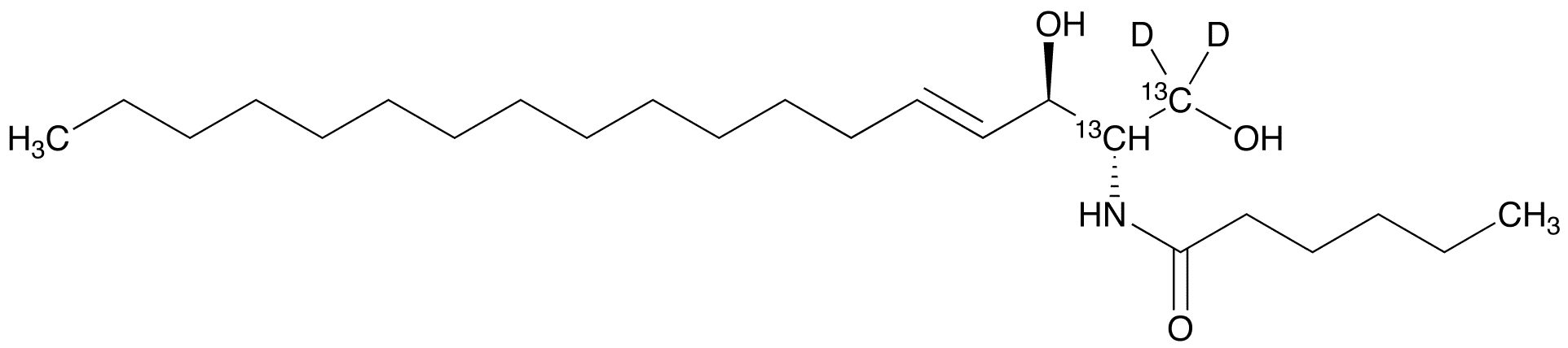 C6 Ceramide-13C2,d2 - Chemical structure and product image