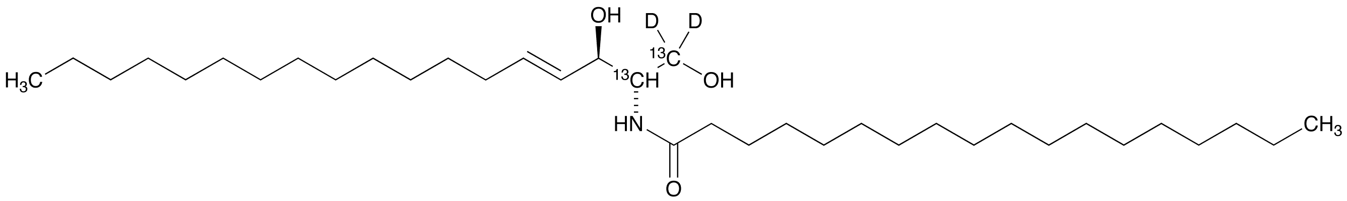 C18 Ceramide-13C2,D2 - Chemical structure and product image
