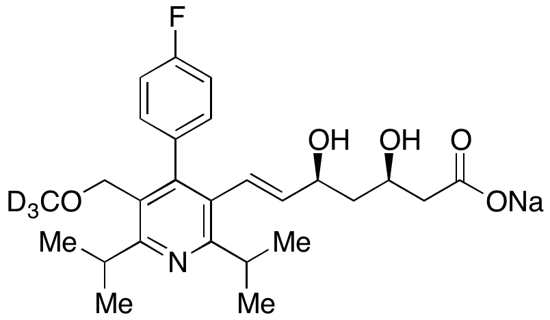 Cerivastatin-D3, Sodium Salt - Chemical structure and product image