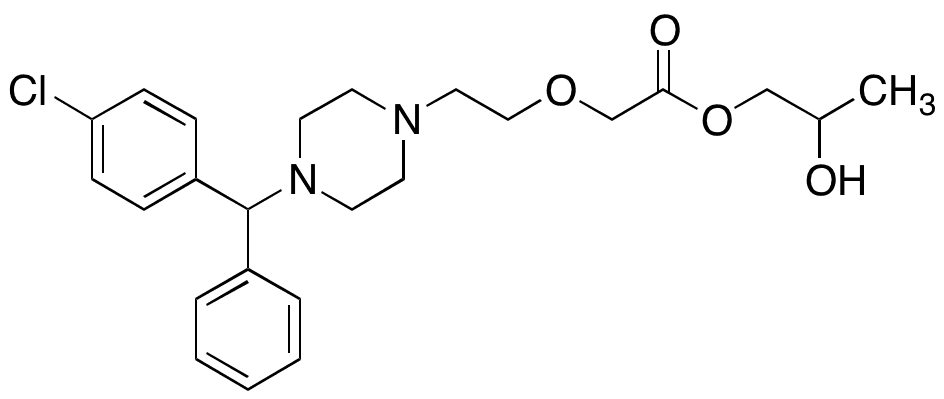 Cetirizine Glycol Ester Dihydrochloride - Chemical structure and product image