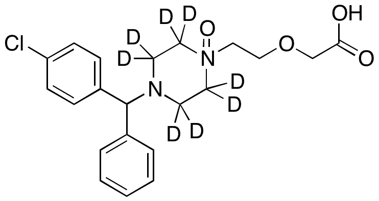 rac Cetirizine-d8 N-Oxide - Chemical structure and product image
