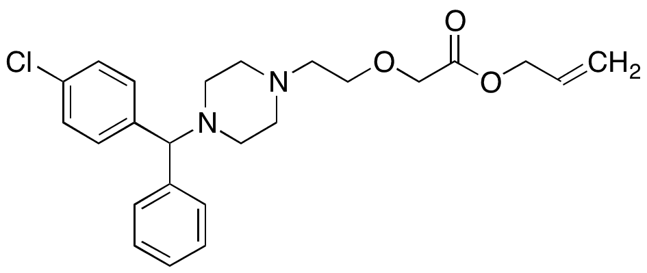 Cetirizine Allyl Ester Dihydrochloride - Chemical structure and product image