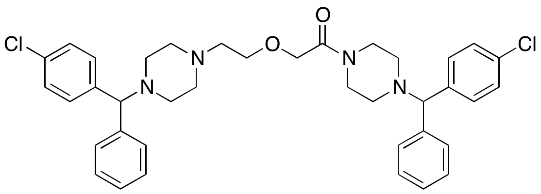 Cetirizine 1-[(4-Chlorophenyl)phenylmethyl]piperazine Amide - Chemical structure and product image