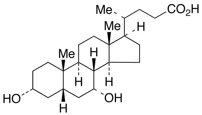 Chenodeoxycholic Acid - Chemical structure and product image