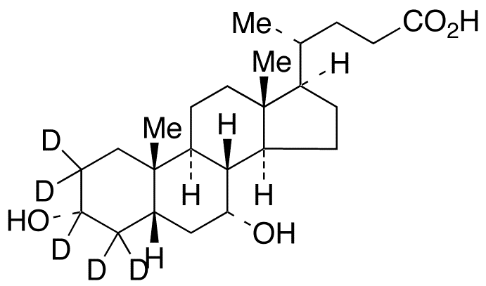 Chenodeoxycholic Acid-d5 (Major) - Chemical structure and product image