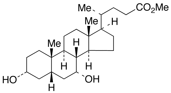 Chenodeoxycholic Acid Methyl Ester - Chemical structure and product image