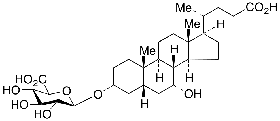 Chenodeoxycholic acid-3-Beta-D-glucuronide - Chemical structure and product image