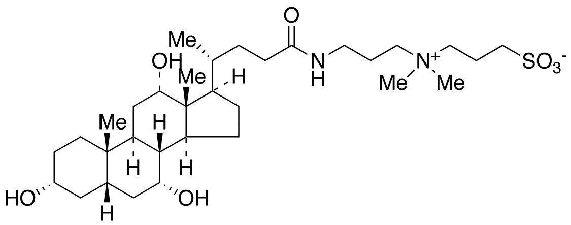 3-[(3-Cholamidopropyl)dimethylammonio]-1-propanesulfonate - Chemical structure and product image