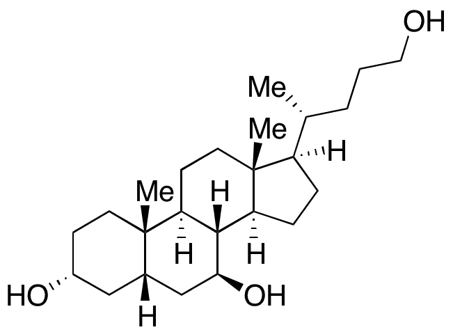 (3 Alpha ,5 Beta,7 Beta)-Cholane-3,7,24-triol - Chemical structure and product image