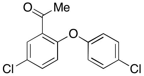 1-[5-Chloro-2-(4-chlorophenoxy)phenyl]ethanone - Chemical structure and product image