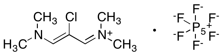 N-[2-Chloro-3-(dimethylamino)-2-propen-1-ylidene]-N-methylmethanaminium Hexafluorophosphate - Chemical structure and product image