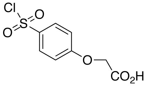 4-Chlorosulfonylphenoxyacetic Acid - Chemical structure and product image