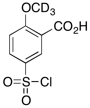 5-Chlorosulfonyl-2-methoxybenzoic Acid-d3 - Chemical structure and product image