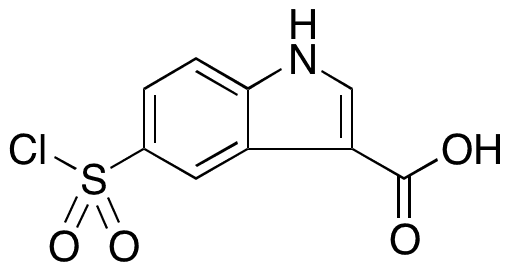 5-(Chlorosulfonyl)-1H-indole-3-carboxylic Acid - Chemical structure and product image