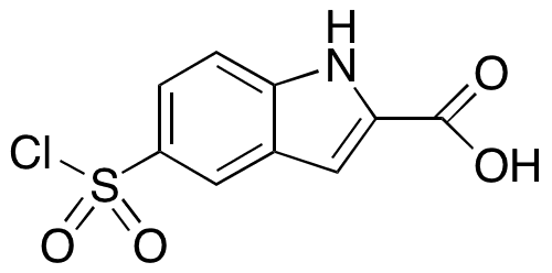 5-(Chlorosulfonyl)-1H-indole-2-carboxylic Acid - Chemical structure and product image