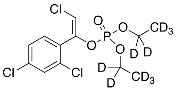 Chlorfenvinphos-d10(Mixture of cis-trans isomers) - Chemical structure and product image