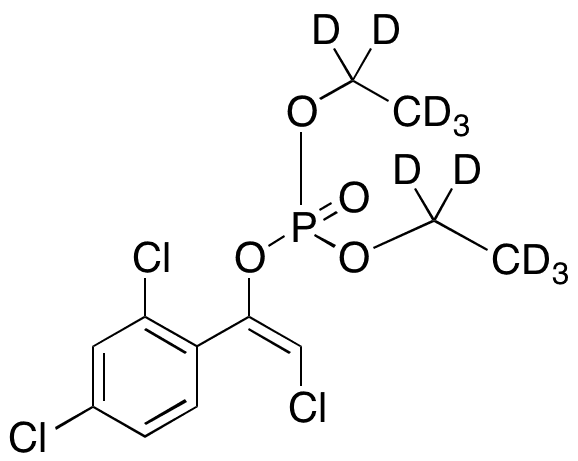 Chlorfenvinphos-D10 (Z/E ~ 1/2) (E Major) - Chemical structure and product image
