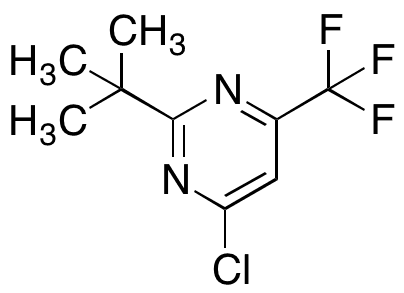 4-Chloro-2-(1,1-dimethylethyl)-6-(trifluoromethyl)pyrimidine - Chemical structure and product image