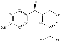 Chloramphenicol-13C6 - Chemical structure and product image