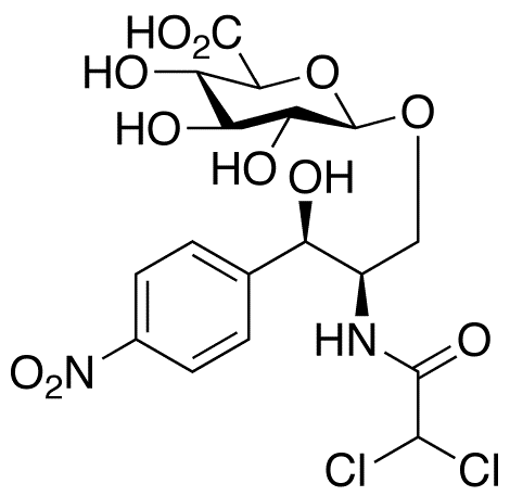 Chloramphenicol 3-O-beta-D-Glucuronide - Chemical structure and product image