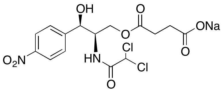 Chloramphenicol Succinate Sodium - Chemical structure and product image